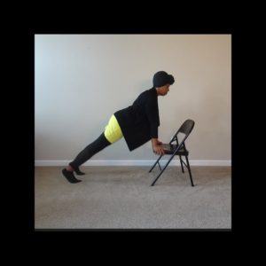 plank pose chair yoga