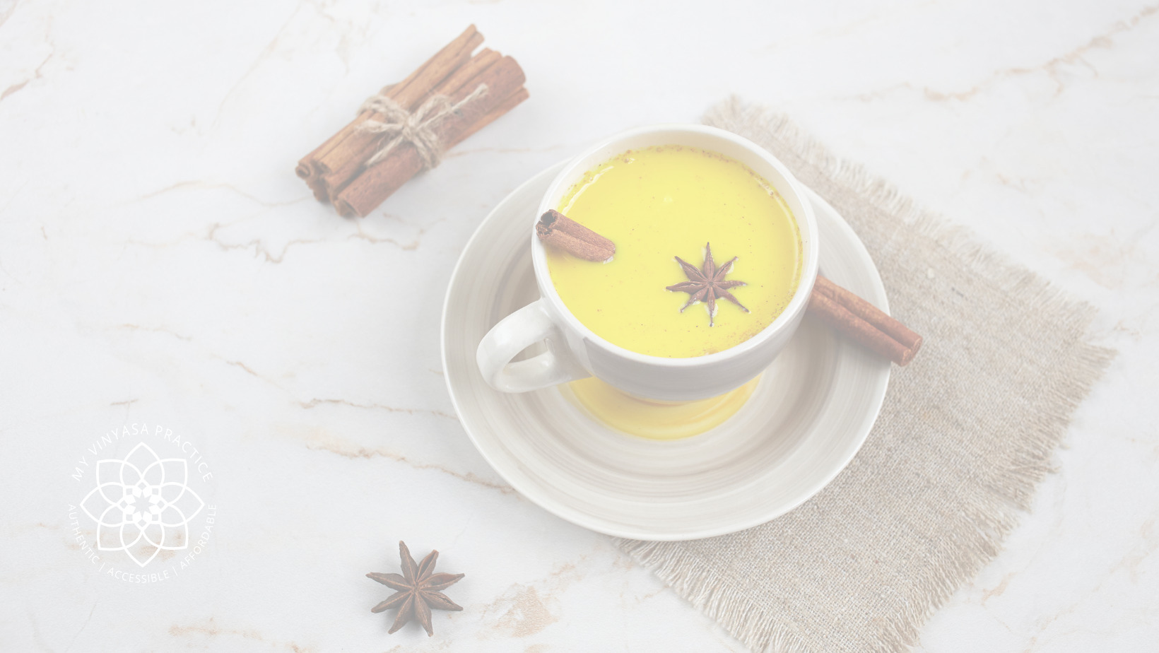 Golden milk with cinnamon