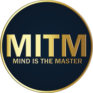 Mind is the Master black logo on transparent background
