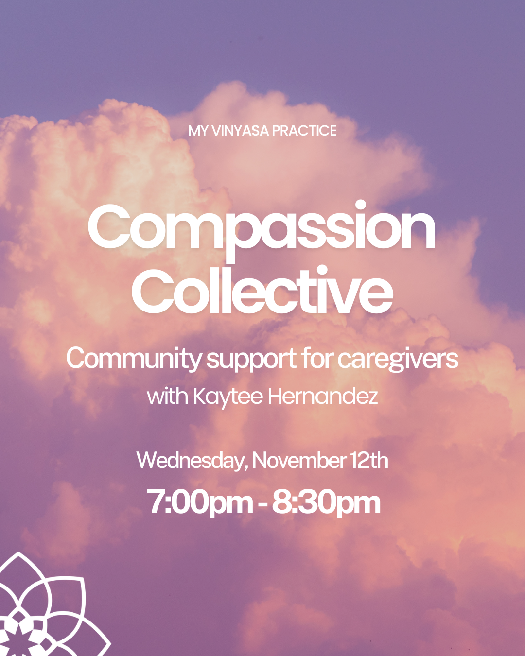 A woman dressed in white sits while practicing Kundalini